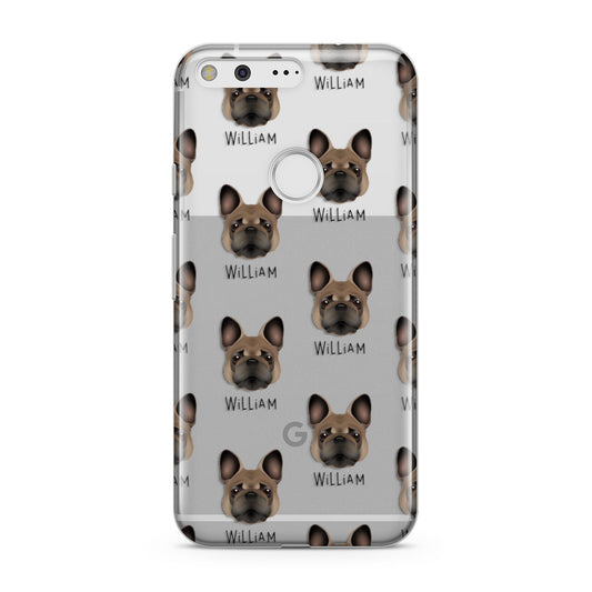 French Bulldog Icon with Name Google Pixel Case