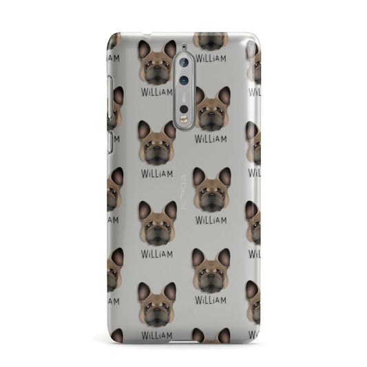 French Bulldog Icon with Name Nokia Case