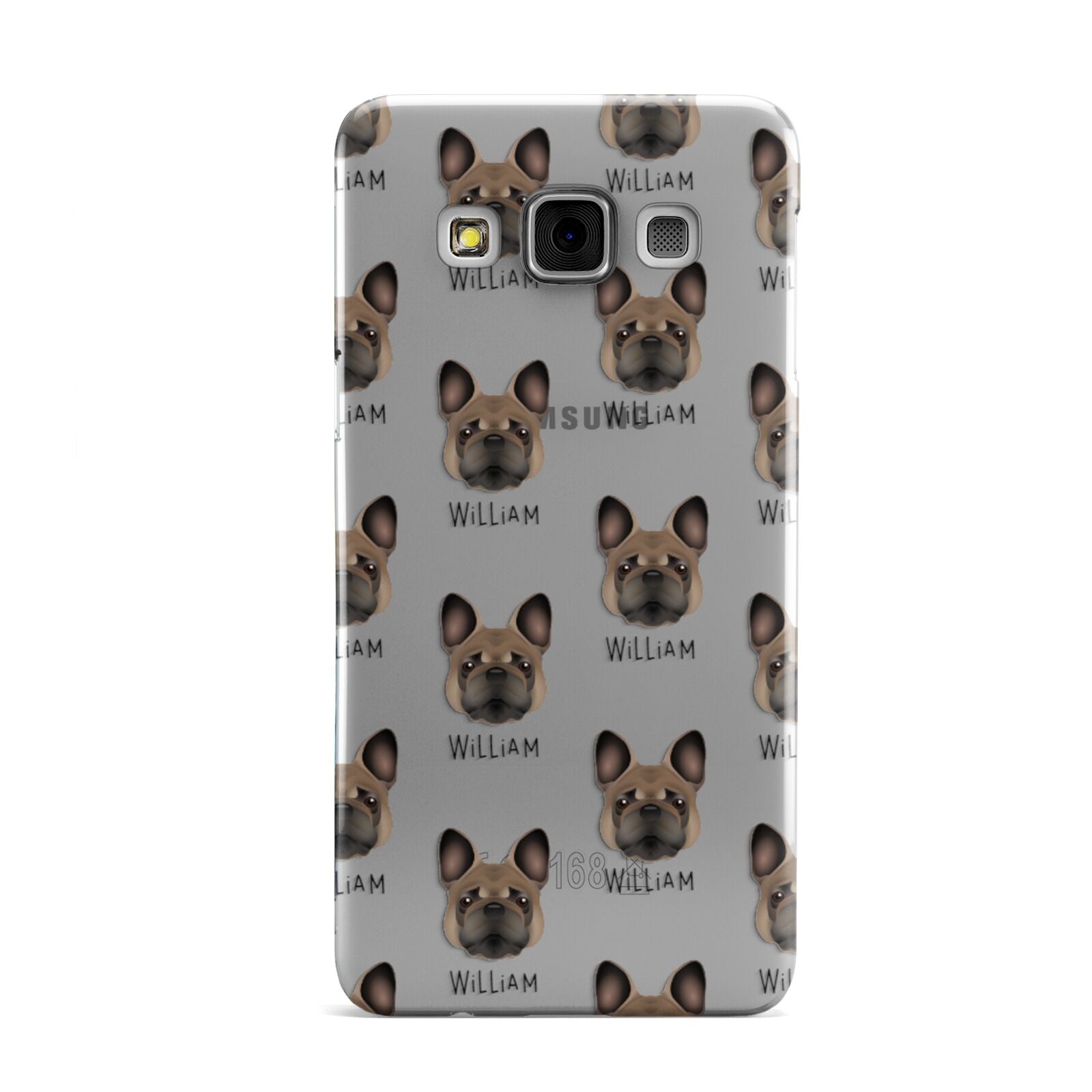 French Bulldog Icon with Name Samsung Galaxy A3 Case
