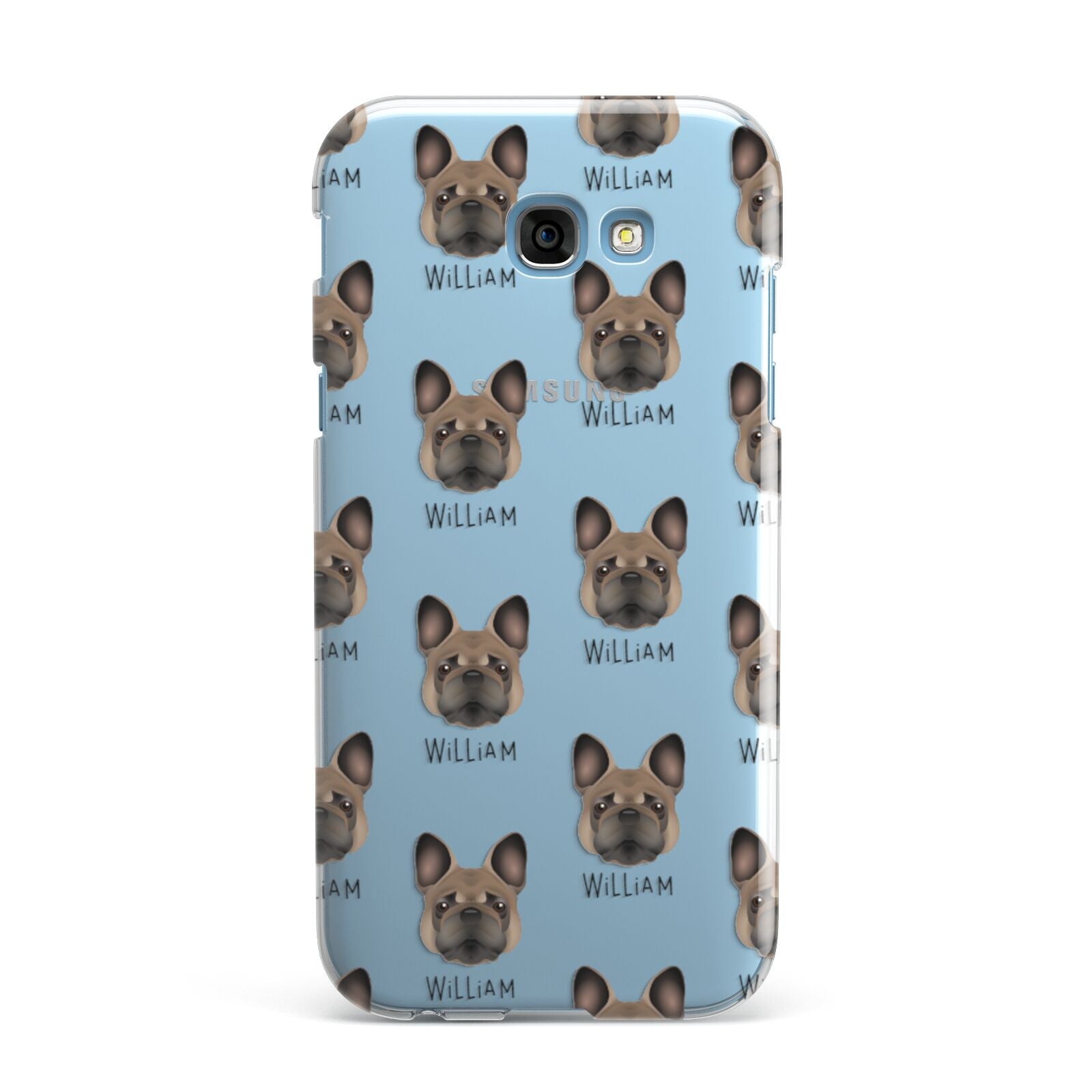 French Bulldog Icon with Name Samsung Galaxy A7 2017 Case