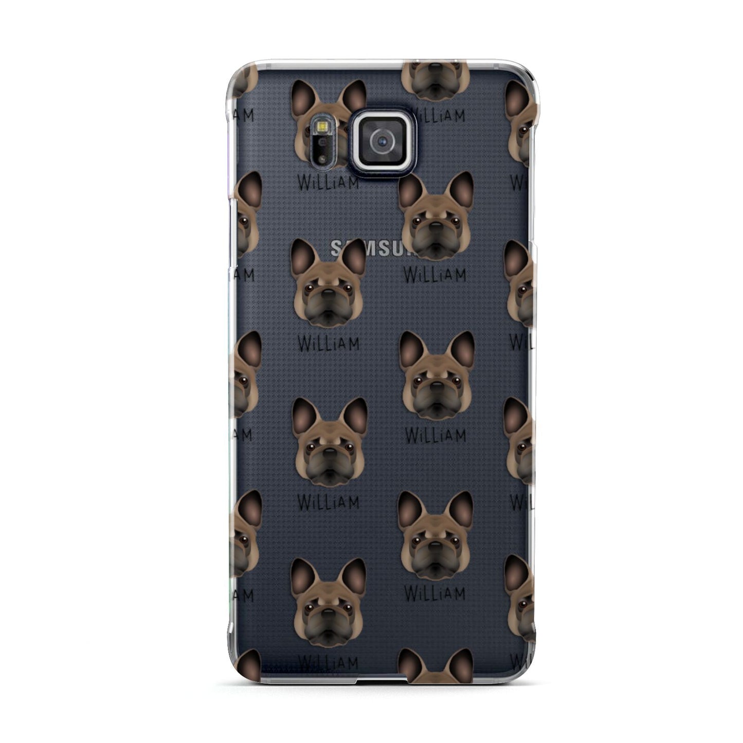 French Bulldog Icon with Name Samsung Galaxy Alpha Case