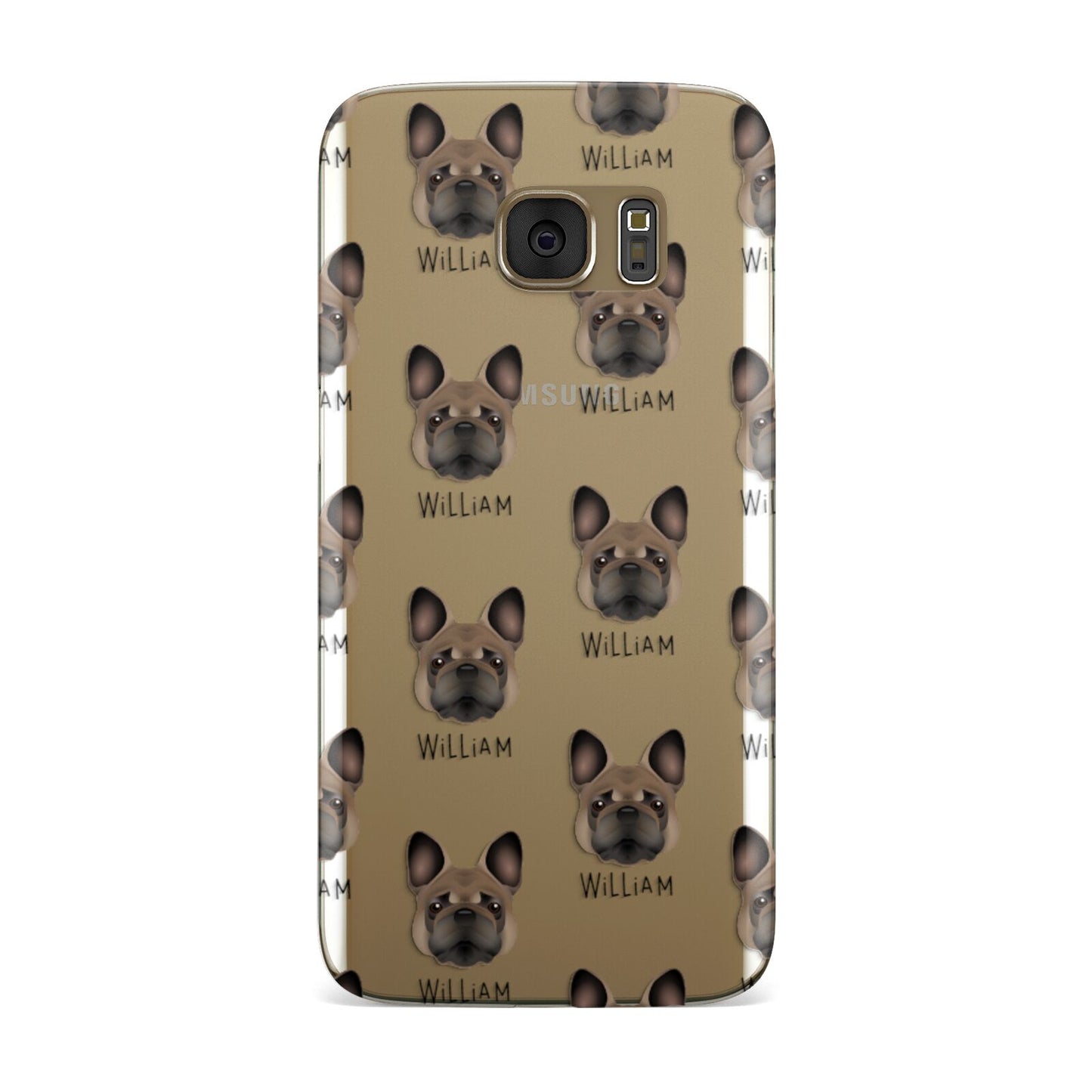 French Bulldog Icon with Name Samsung Galaxy Case