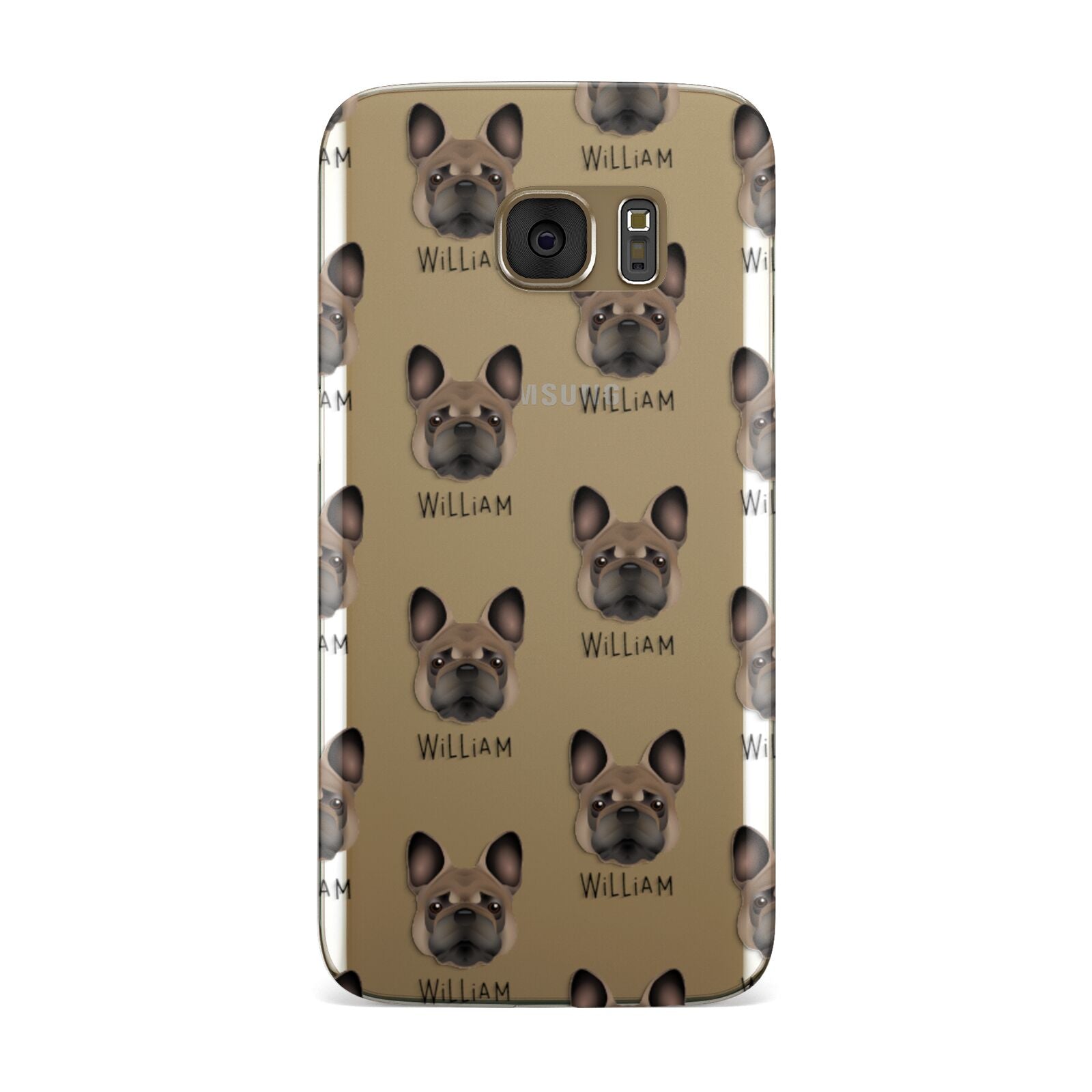 French Bulldog Icon with Name Samsung Galaxy Case