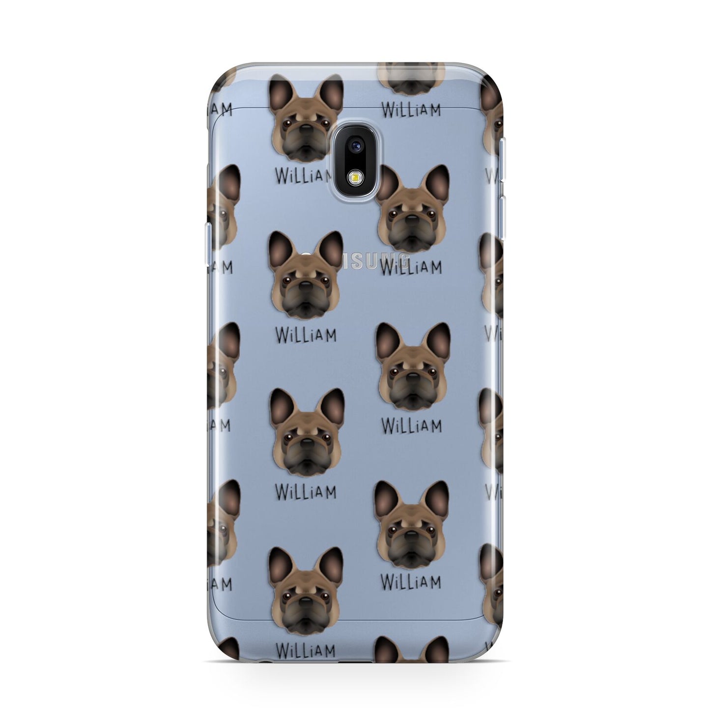 French Bulldog Icon with Name Samsung Galaxy J3 2017 Case