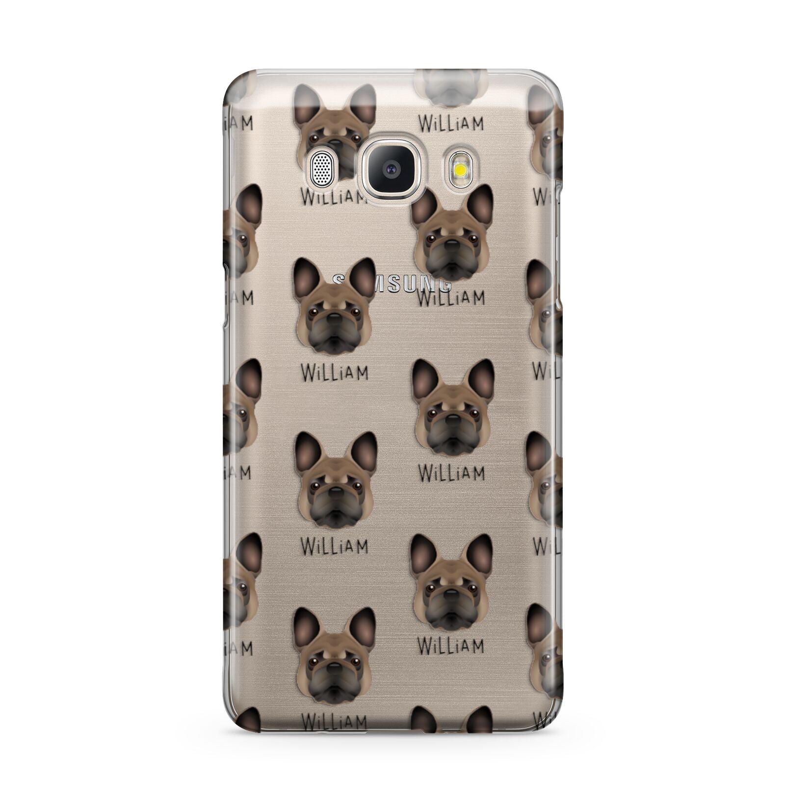 French Bulldog Icon with Name Samsung Galaxy J5 2016 Case