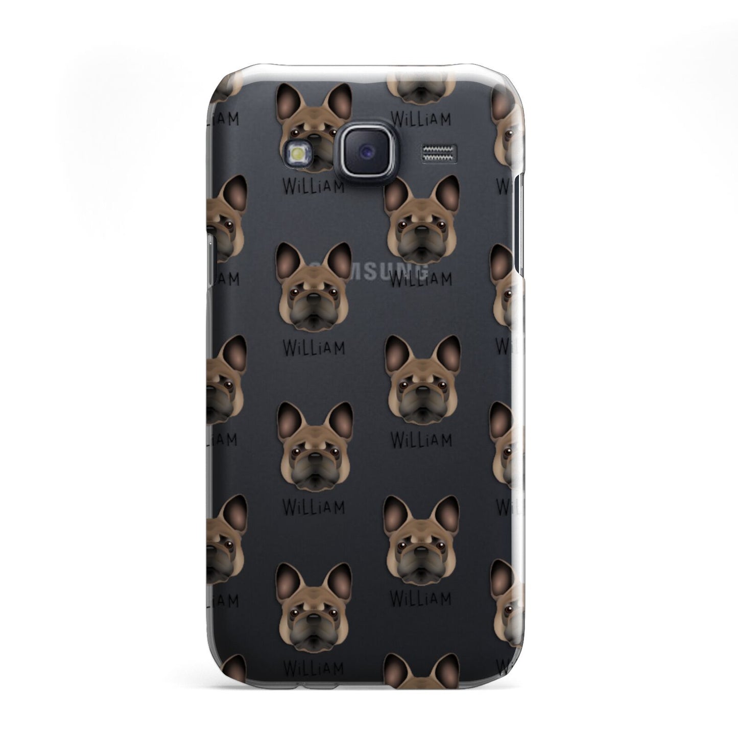 French Bulldog Icon with Name Samsung Galaxy J5 Case