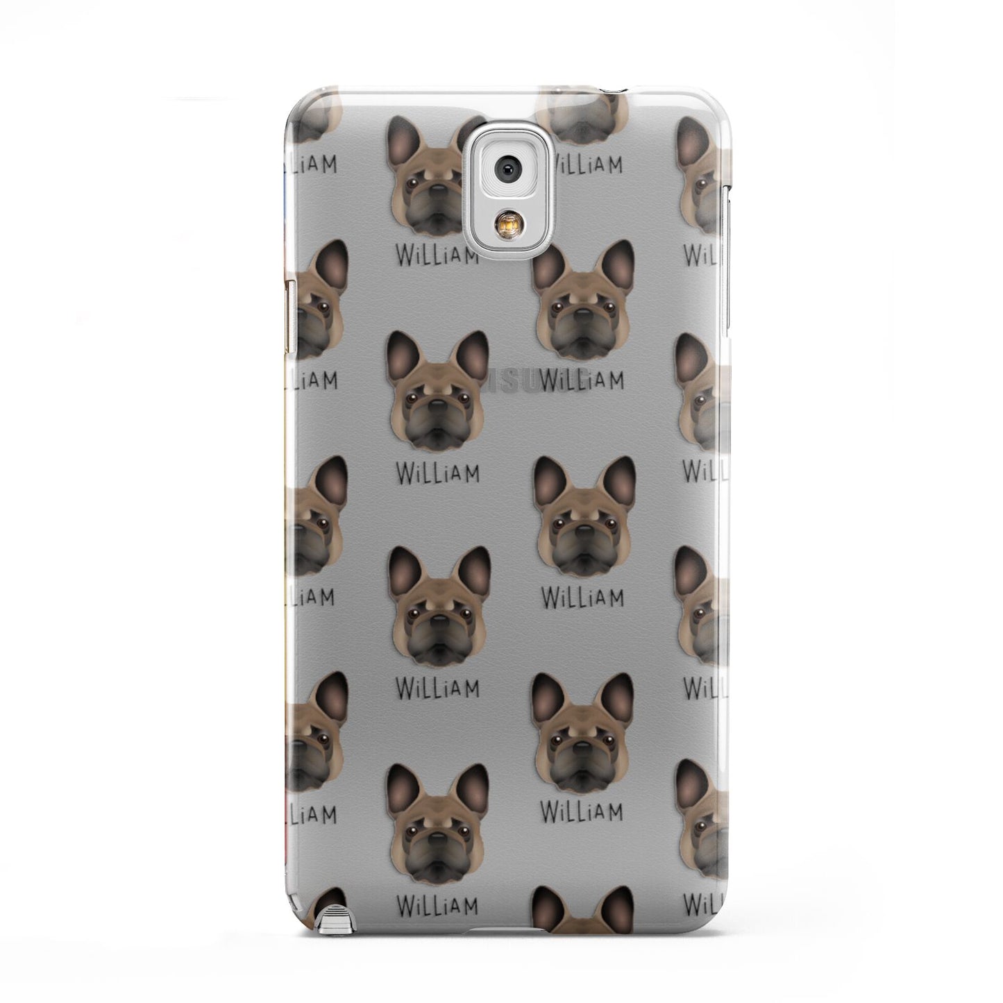 French Bulldog Icon with Name Samsung Galaxy Note 3 Case