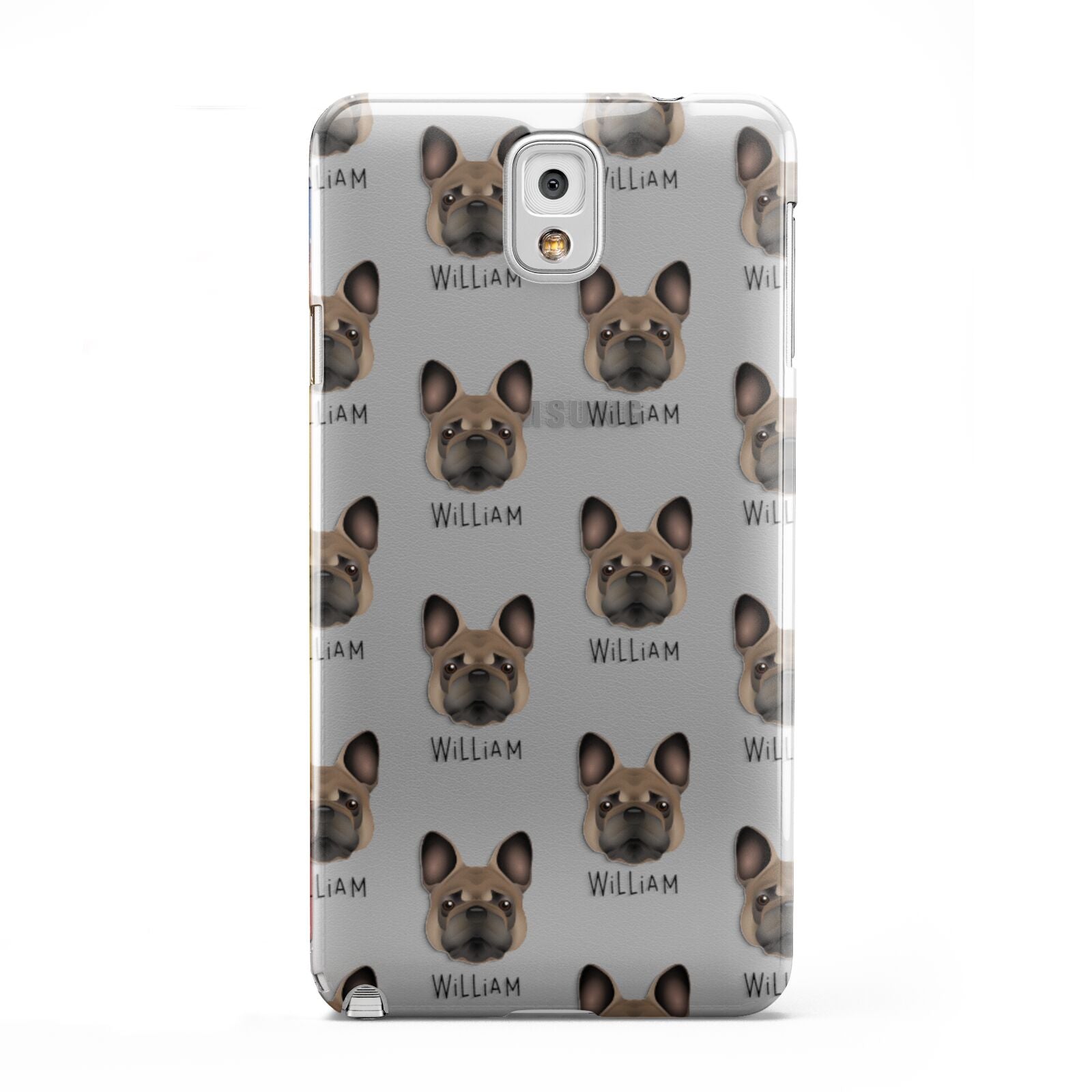 French Bulldog Icon with Name Samsung Galaxy Note 3 Case