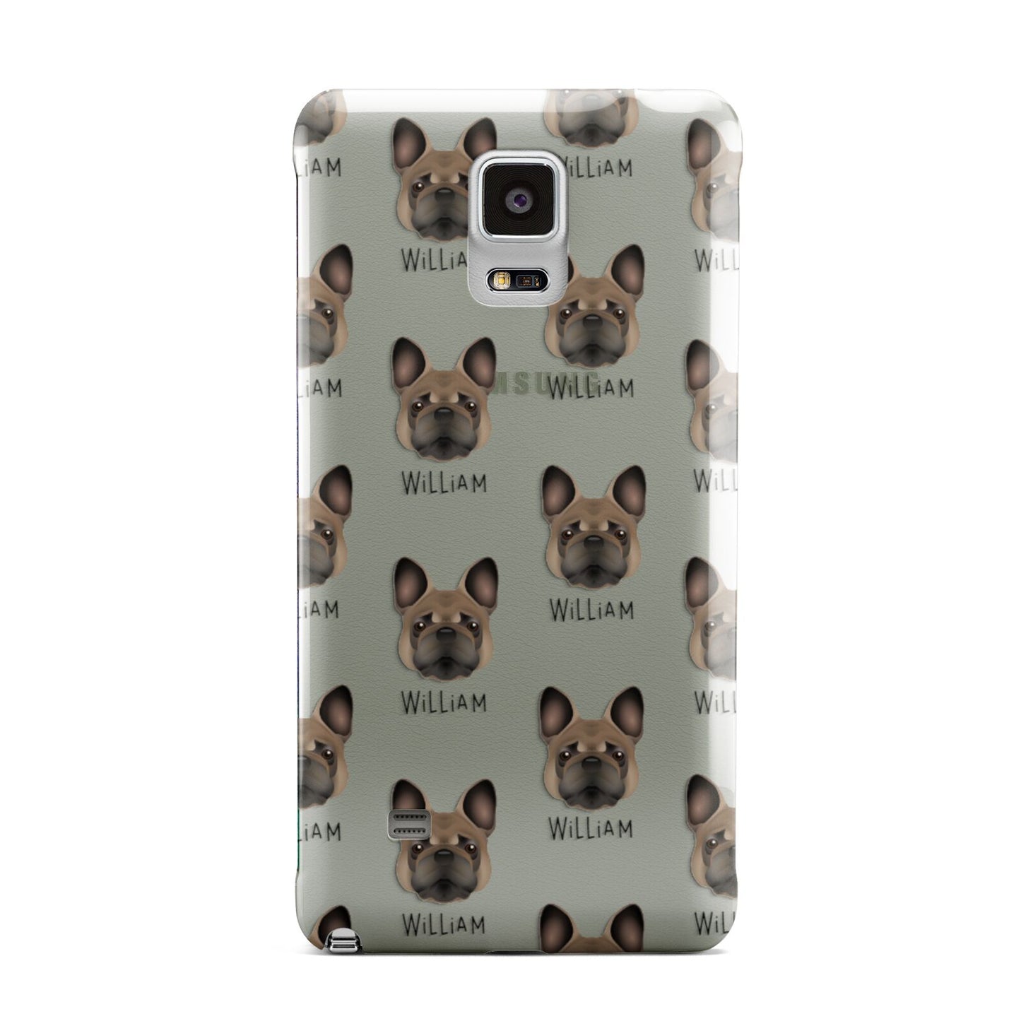 French Bulldog Icon with Name Samsung Galaxy Note 4 Case