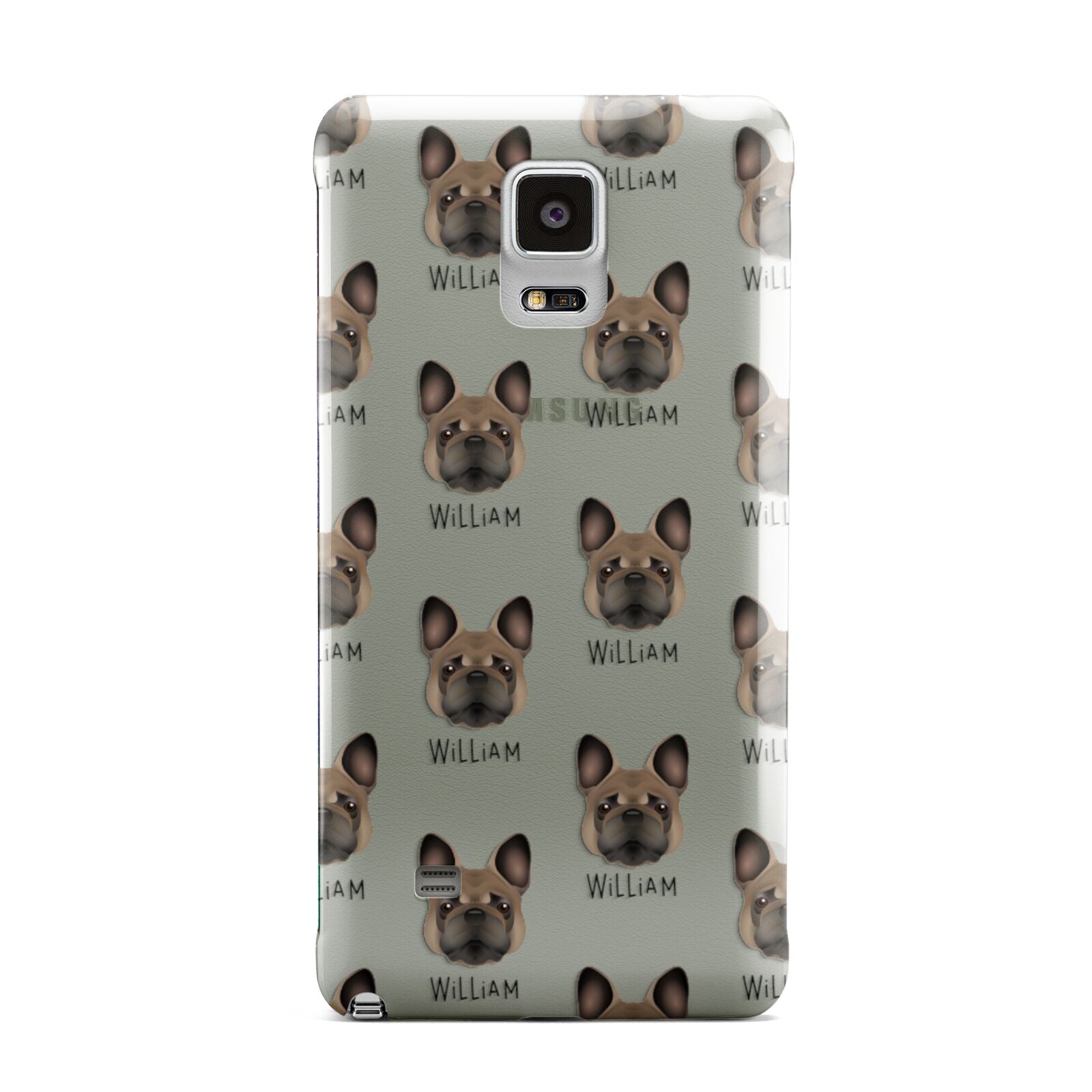 French Bulldog Icon with Name Samsung Galaxy Note 4 Case
