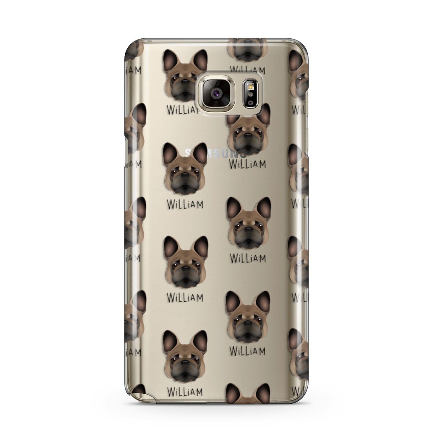 French Bulldog Icon with Name Samsung Galaxy Note 5 Case