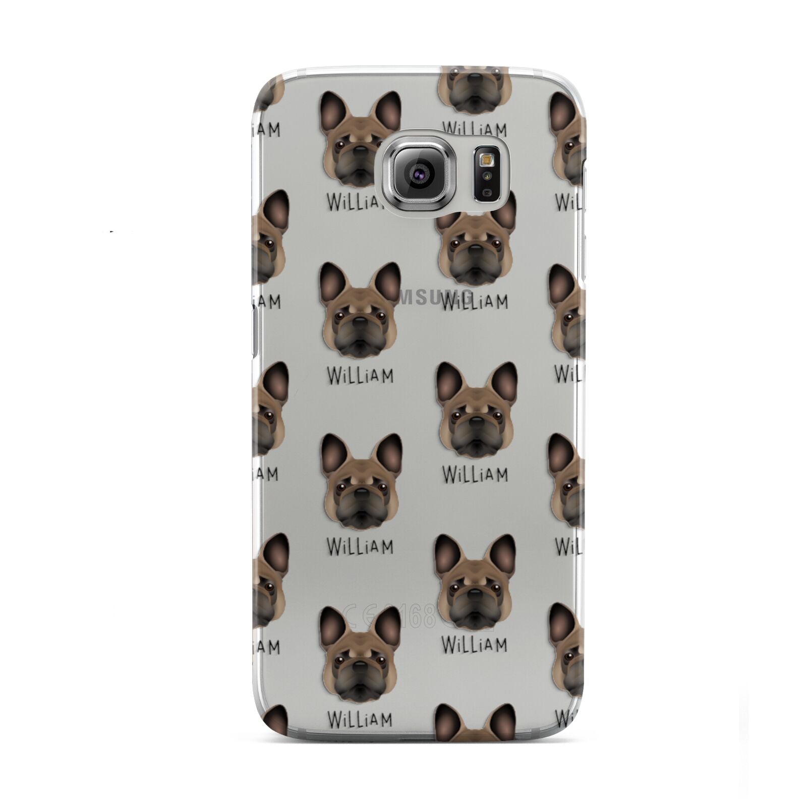 French Bulldog Icon with Name Samsung Galaxy S6 Case