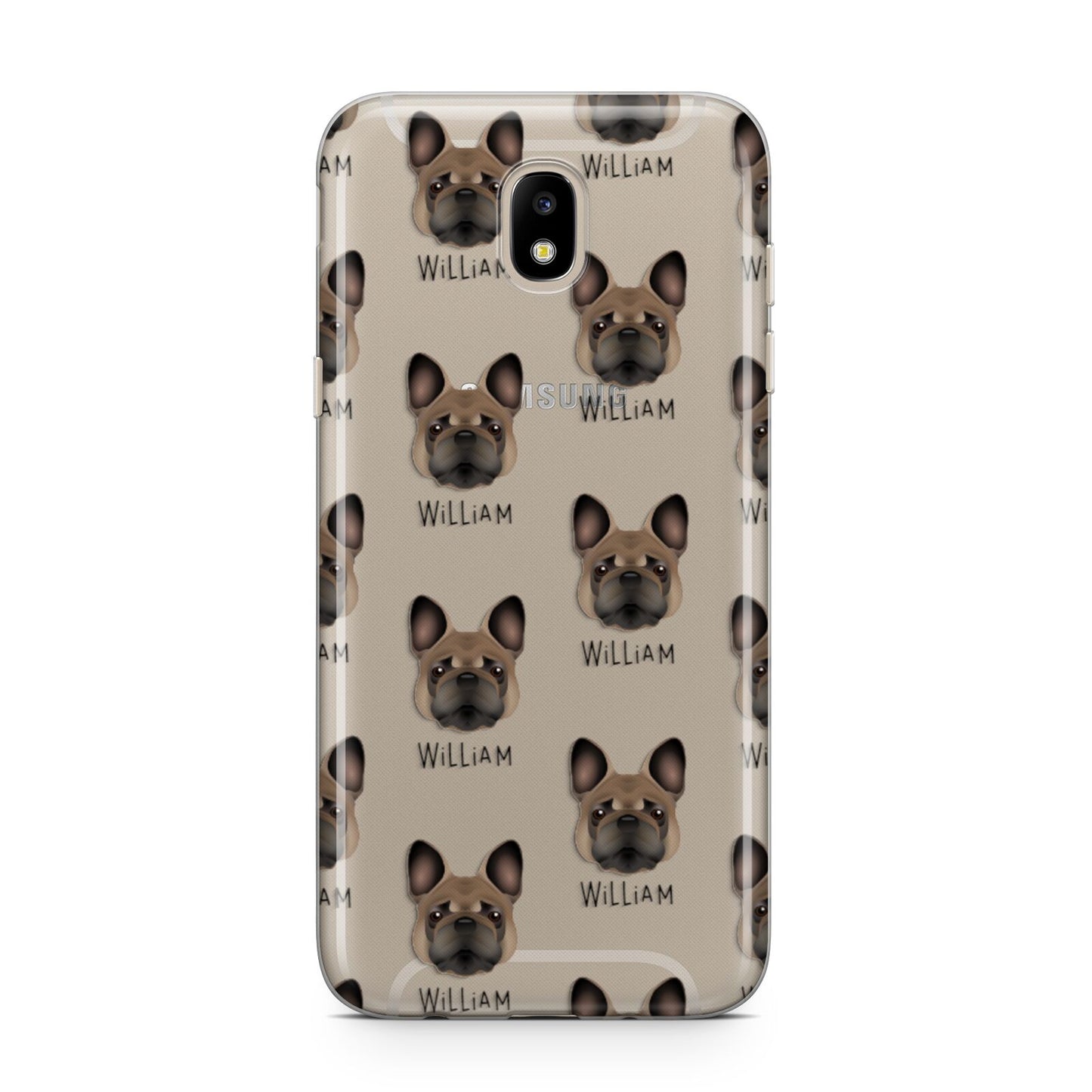 French Bulldog Icon with Name Samsung J5 2017 Case