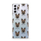 French Bulldog Icon with Name Samsung S21 Plus Phone Case