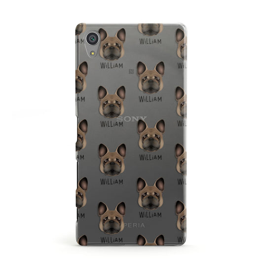 French Bulldog Icon with Name Sony Xperia Case