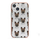 French Bulldog Icon with Name iPhone 13 Mini TPU Impact Case with Pink Edges
