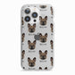 French Bulldog Icon with Name iPhone 13 Pro TPU Impact Case with White Edges