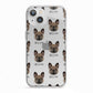 French Bulldog Icon with Name iPhone 13 TPU Impact Case with White Edges