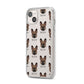 French Bulldog Icon with Name iPhone 14 Plus Clear Tough Case Starlight Angled Image