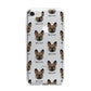 French Bulldog Icon with Name iPhone 7 Bumper Case on Silver iPhone