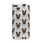 French Bulldog Icon with Name iPhone 7 Plus Bumper Case on Silver iPhone
