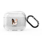French Bulldog Personalised AirPods Glitter Case 3rd Gen