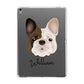 French Bulldog Personalised Apple iPad Grey Case