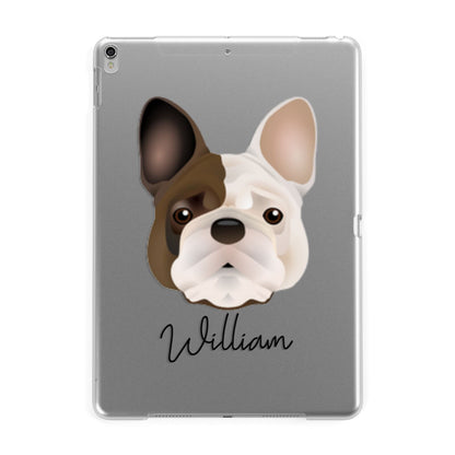French Bulldog Personalised Apple iPad Silver Case