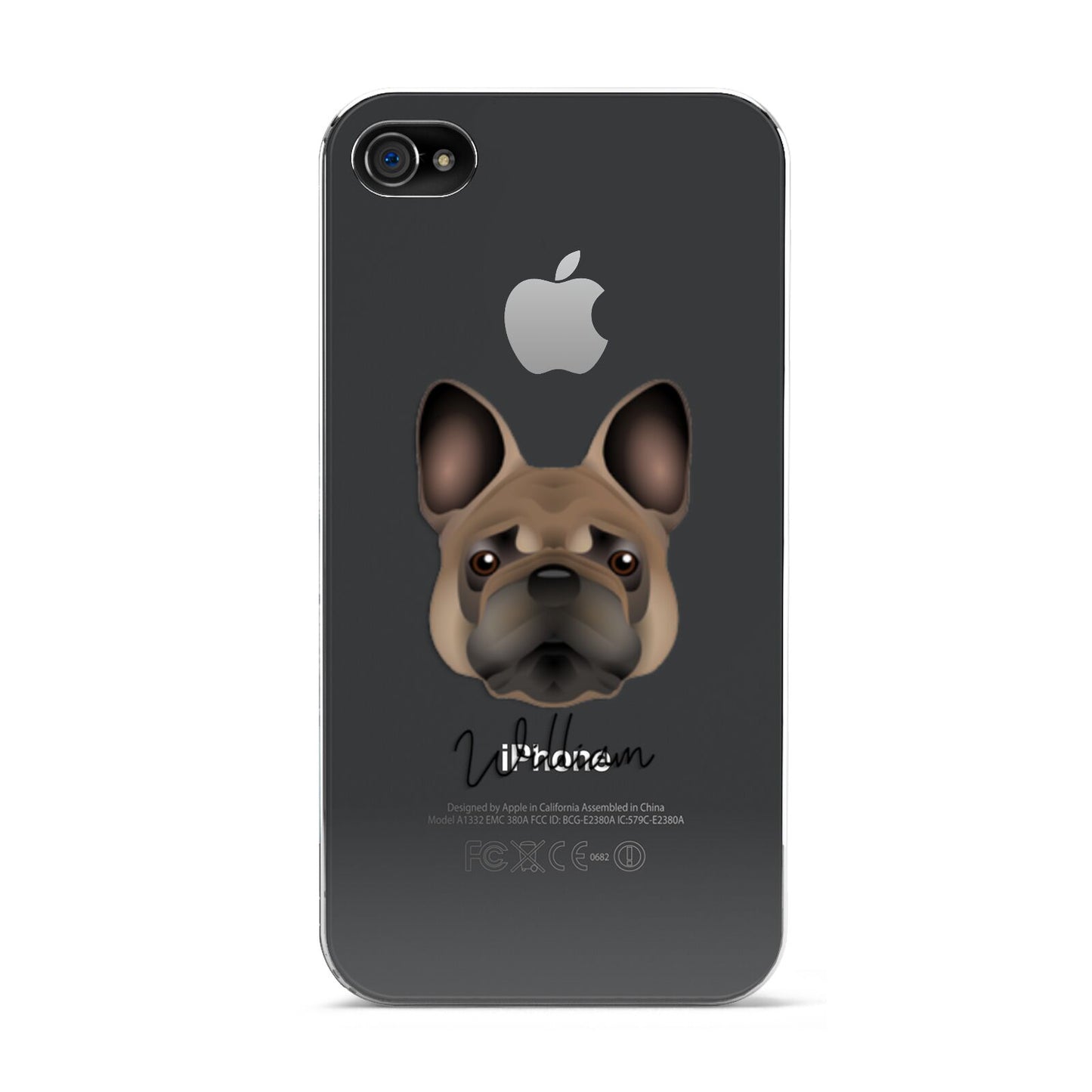 French Bulldog Personalised Apple iPhone 4s Case