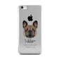 French Bulldog Personalised Apple iPhone 5c Case