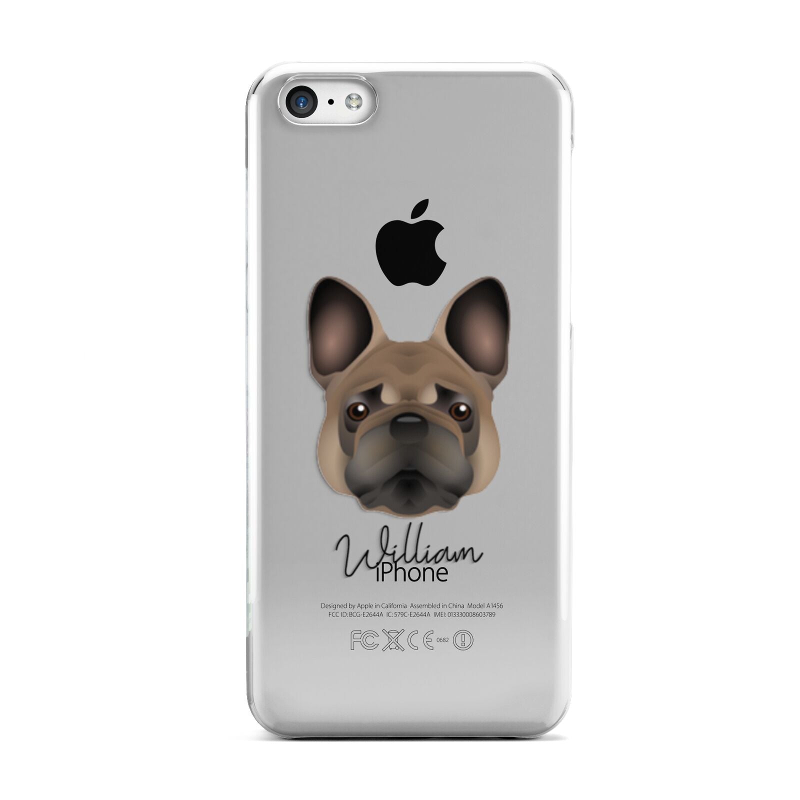 French Bulldog Personalised Apple iPhone 5c Case
