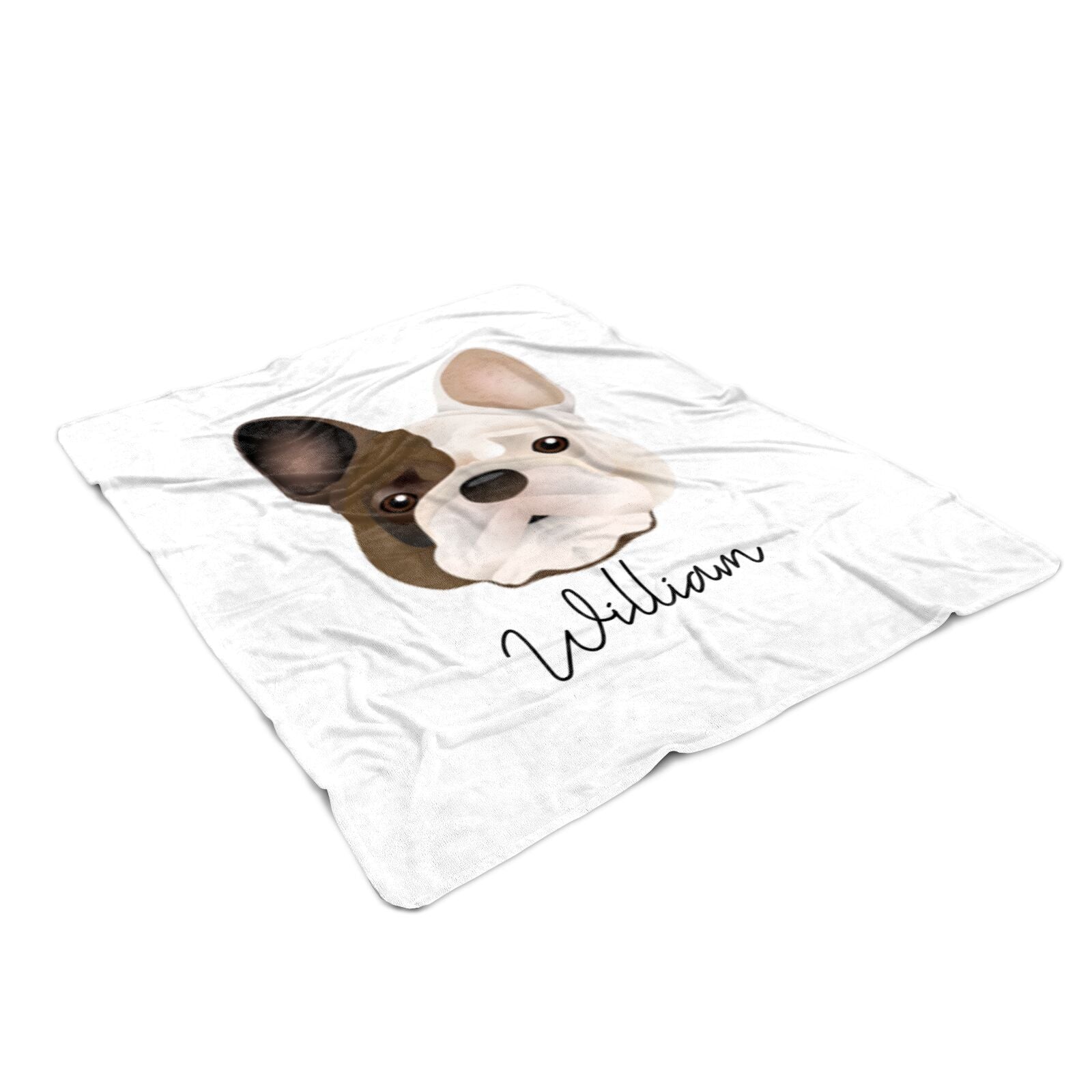 French Bulldog Personalised Blanket Dyefor