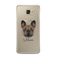 French Bulldog Personalised Samsung Galaxy A5 2016 Case on gold phone