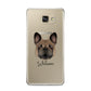 French Bulldog Personalised Samsung Galaxy A9 2016 Case on gold phone