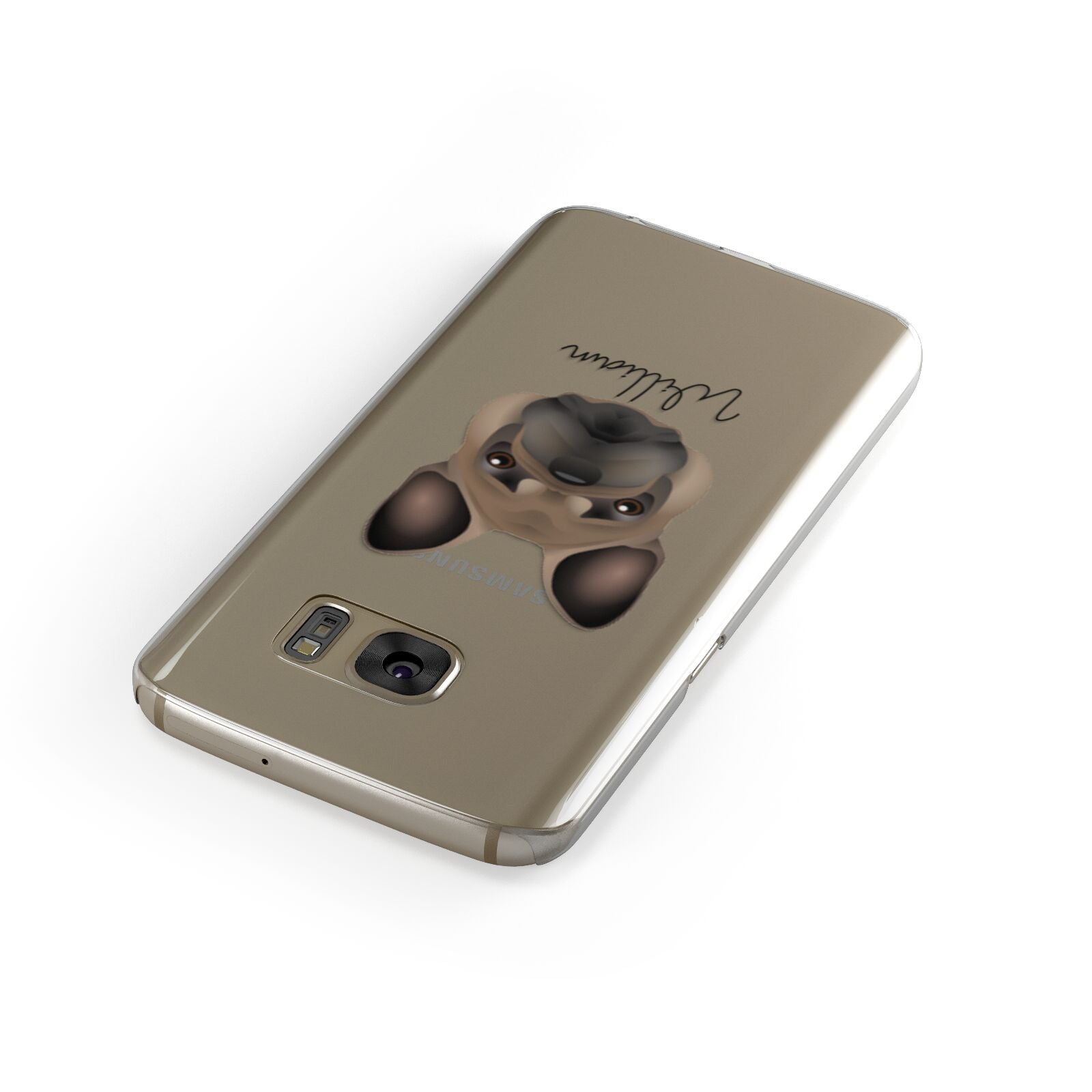 French Bulldog Personalised Samsung Galaxy Case Front Close Up