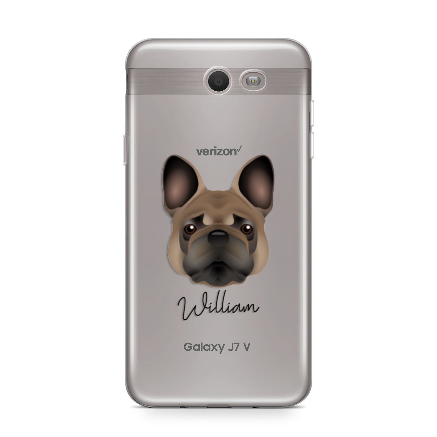French Bulldog Personalised Samsung Galaxy J7 2017 Case