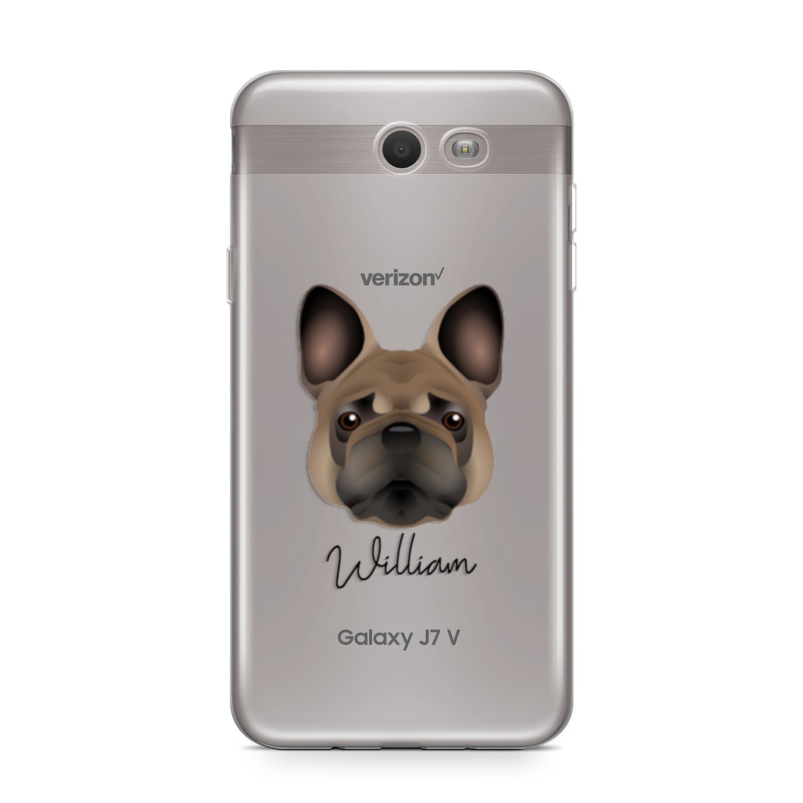 French Bulldog Personalised Samsung Galaxy J7 2017 Case