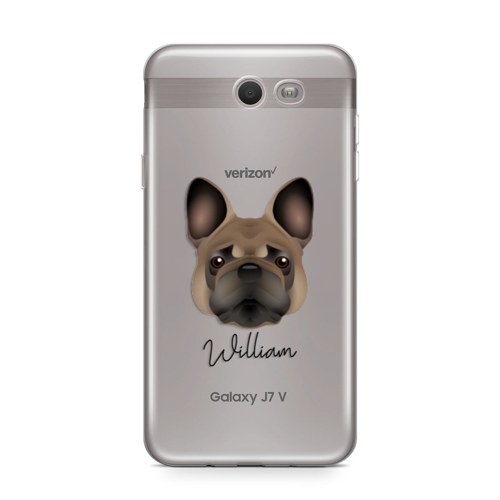 French Bulldog Personalised Samsung Galaxy J7 2017 Case