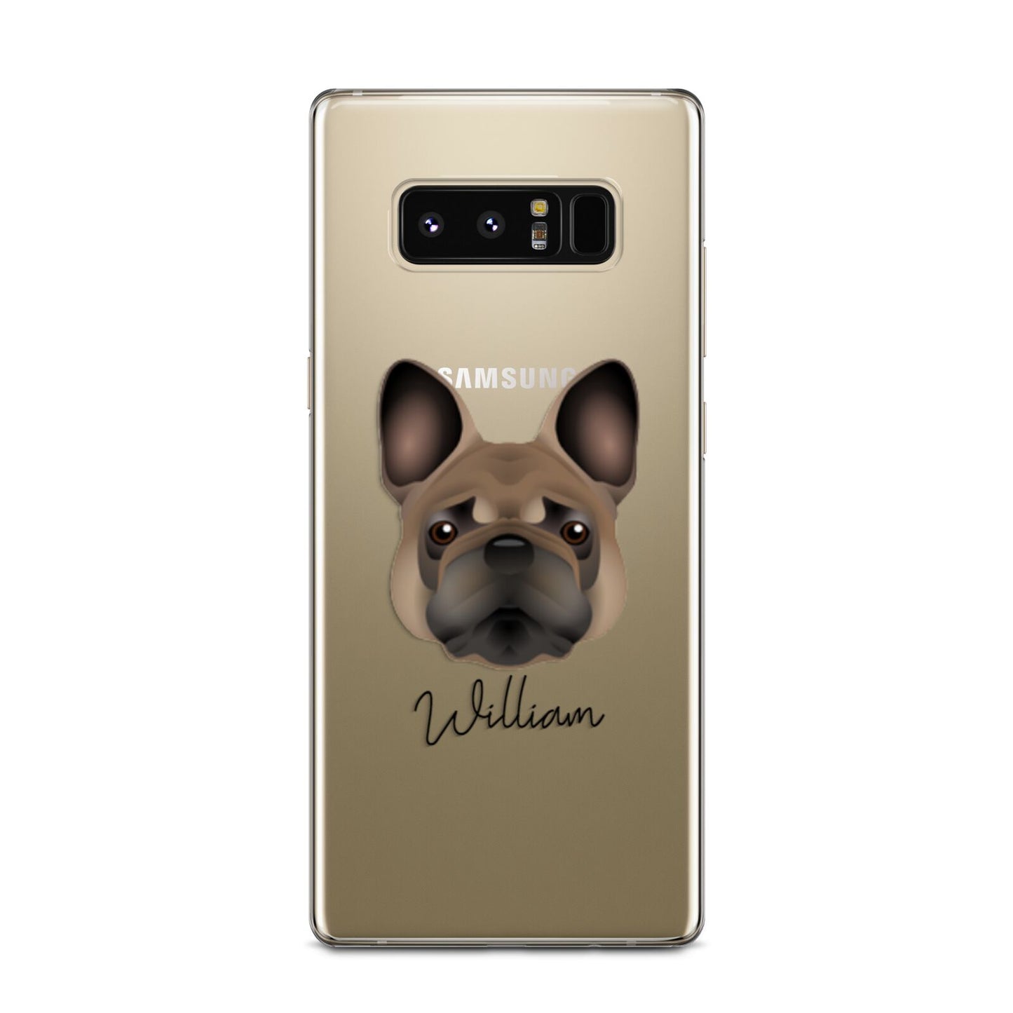 French Bulldog Personalised Samsung Galaxy Note 8 Case