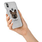 French Bulldog Personalised iPhone X Bumper Case on Silver iPhone Alternative Image 2