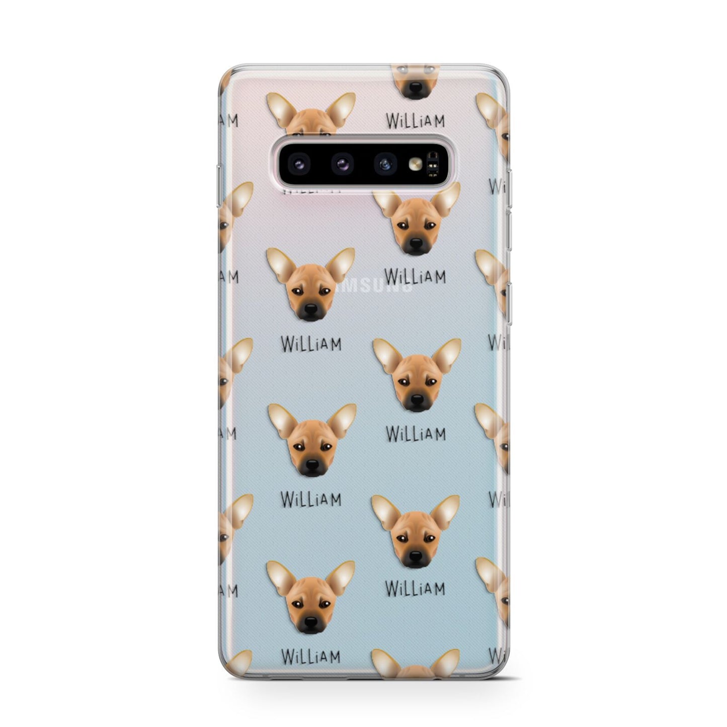 French Pin Icon with Name Samsung Galaxy S10 Case