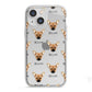 French Pin Icon with Name iPhone 13 Mini TPU Impact Case with White Edges