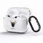 French Pin Personalised AirPods Pro Clear Case Side Image