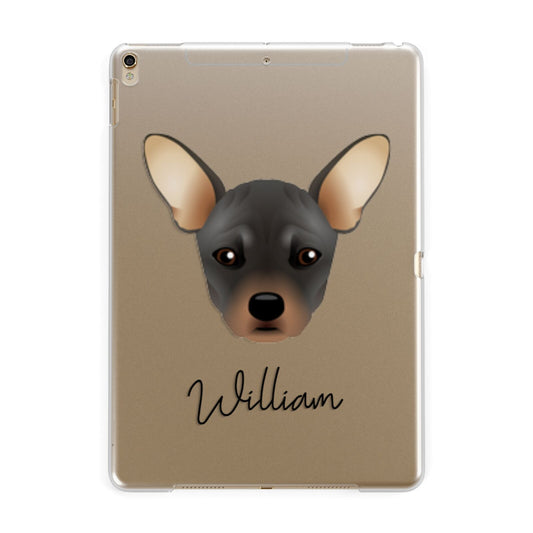 French Pin Personalised Apple iPad Gold Case