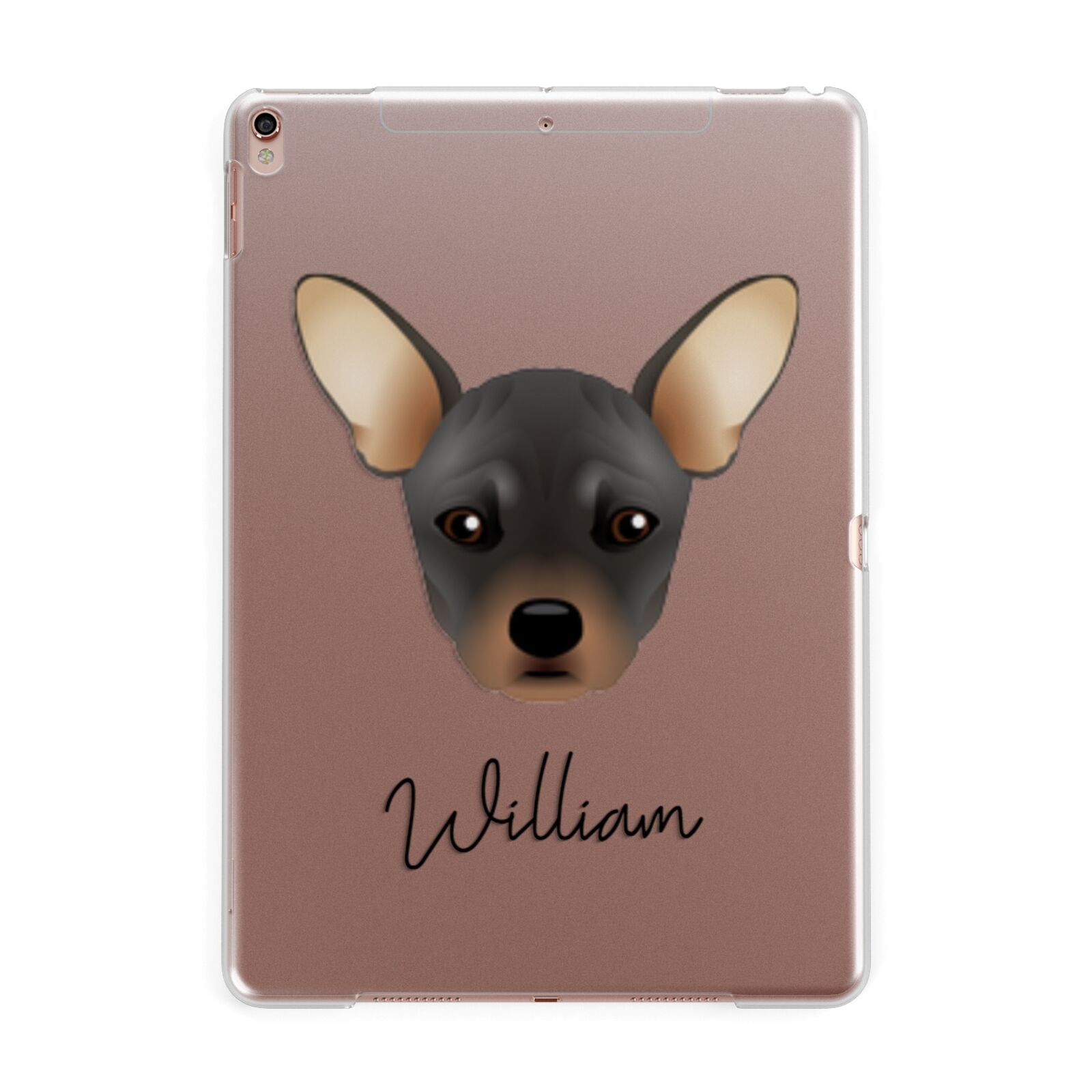 French Pin Personalised Apple iPad Rose Gold Case