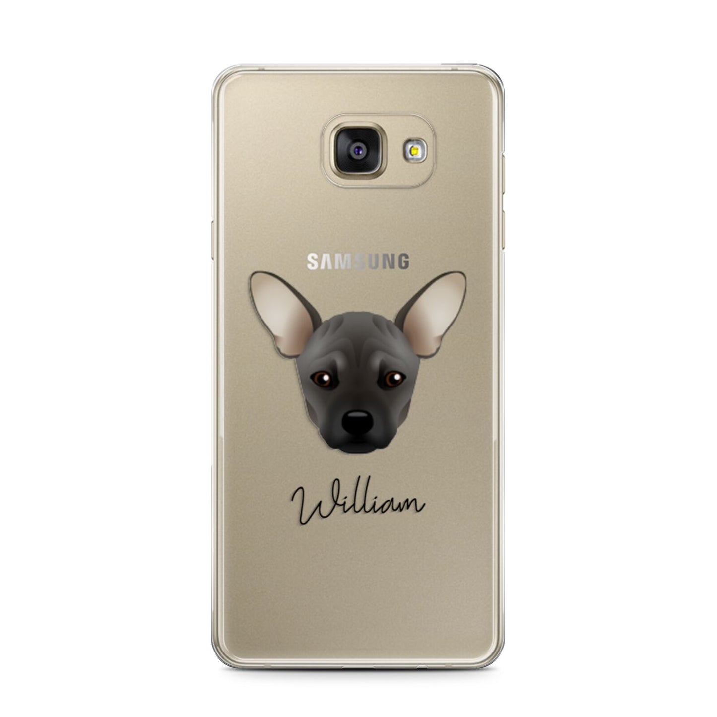 French Pin Personalised Samsung Galaxy A7 2016 Case on gold phone