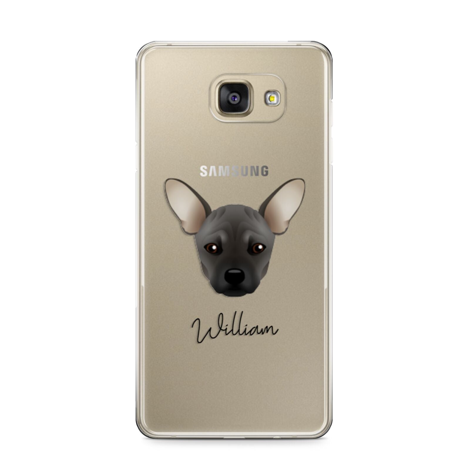 French Pin Personalised Samsung Galaxy A9 2016 Case on gold phone