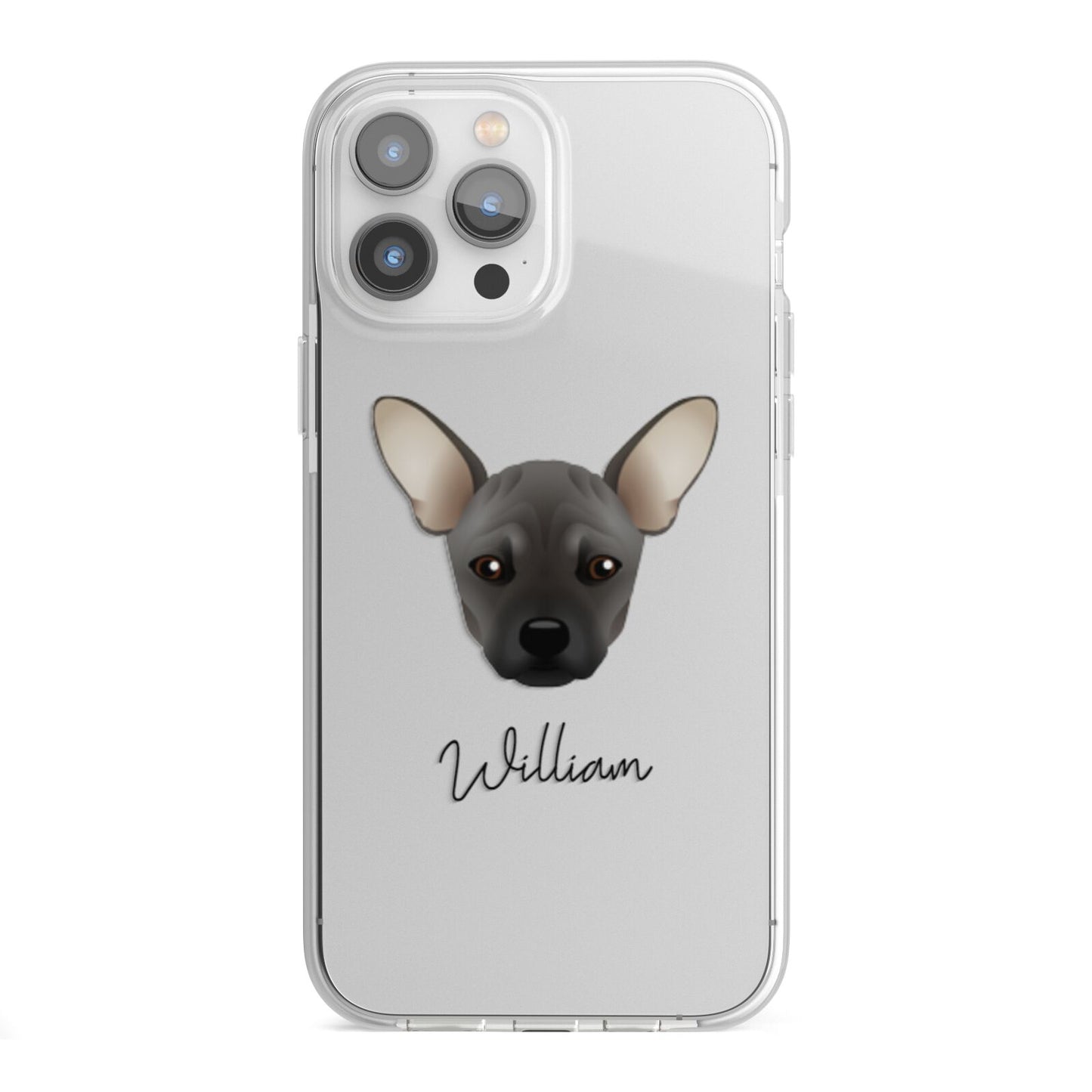 French Pin Personalised iPhone 13 Pro Max TPU Impact Case with White Edges