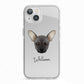 French Pin Personalised iPhone 13 TPU Impact Case with White Edges