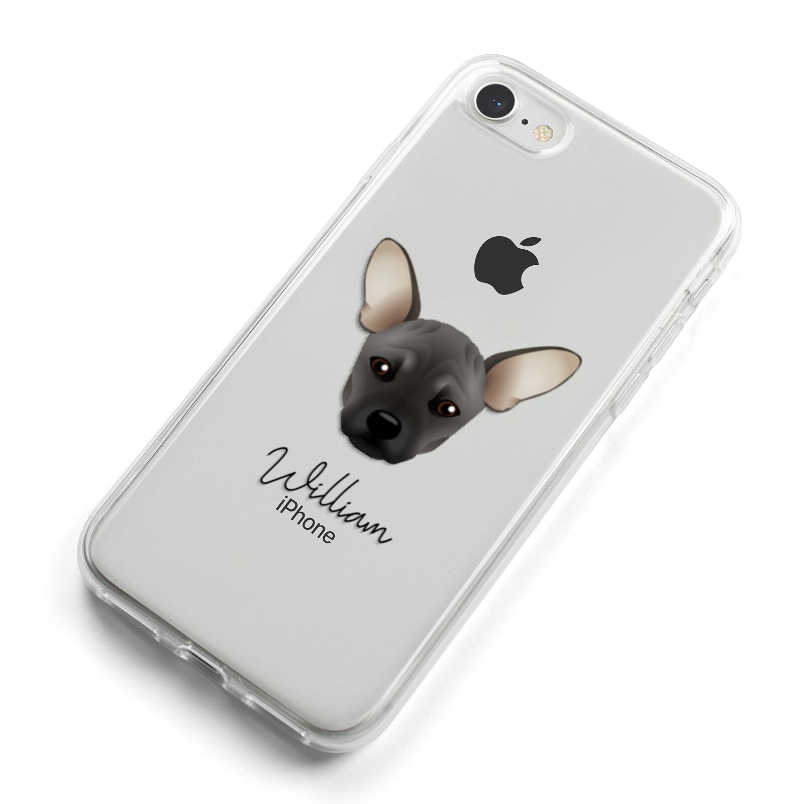 French Pin Personalised iPhone 8 Bumper Case on Silver iPhone Alternative Image
